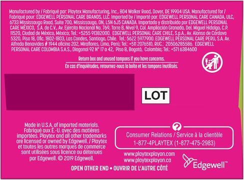 سدادات قطنية مضغوطة من بلايتكس، فائقة الامتصاص، غير معطرة، 18 قطعة in Kuwait