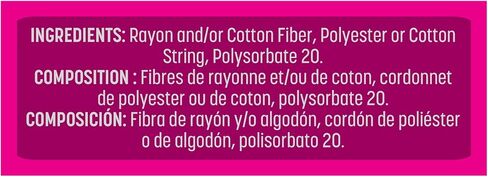سدادات قطنية مضغوطة من بلايتكس، فائقة الامتصاص، غير معطرة، 18 قطعة in Kuwait