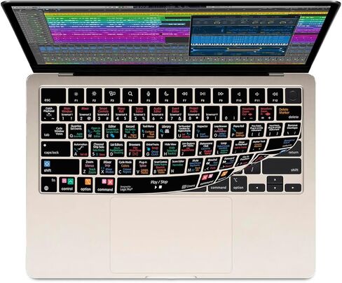غطاء لوحة المفاتيح KB Covers Logic Pro متوافق مع MacBook Pro - 14 بوصة و16 بوصة - (2021+) وMacBook Air مع شريحة M2 - 13 بوصة و15 بوصة - (2022+) in Saudi Arabia