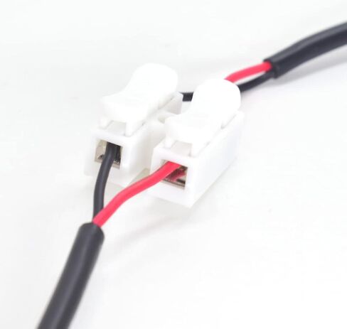 2PCS 0.3M/1FT 18AWG 12V 7A DC Power Pigtail Barrel Plug 2.1MM x 5.5MM Female Connector with 2-Position Spring Wire Connector for Replace DC Cable in Saudi Arabia