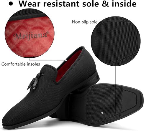 Meijiana Loafers for Men Men’s Loafers Shoes Wedding Dress Shoes Party Luxury Loafer Shoes in Kuwait