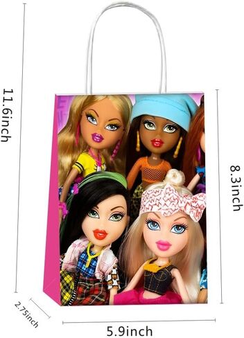 12 قطعة من حقائب هدايا الحفلات للفتيات من Humicide مع مقابض، لوازم حفلات أعياد ميلاد الفتيات الشقي لتزيين حفلات الفتيات in Kuwait