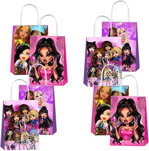 12 قطعة من حقائب هدايا الحفلات للفتيات من Humicide مع مقابض، لوازم حفلات أعياد ميلاد الفتيات الشقي لتزيين حفلات الفتيات in Kuwait