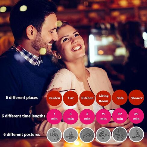 لعبة My Dicey Date - نرد التاريخ الليلي - 3 قطع، مادة خشبية - ألعاب غرفة النوم للأزواج - مثالية للعشاق والأزواج in Kuwait