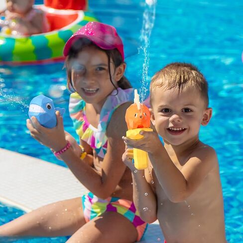 6 Pack Animal Water Guns for Kids Summer Pool Toys Outdoor Water Squirter Cute Squirt Toy for Swimming Pool Outdoor Beach Water Fighting Activities (Dinosaur Style) in Saudi Arabia