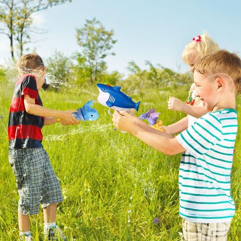 6 Pack Animal Water Guns for Kids Summer Pool Toys Outdoor Water Squirter Cute Squirt Toy for Swimming Pool Outdoor Beach Water Fighting Activities (Dinosaur Style) in Saudi Arabia