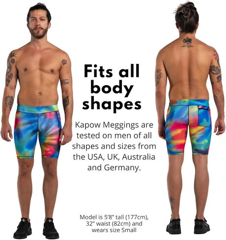 شورت ضاغط للرجال من Kapow Meggings مزود بجيوب in Kuwait