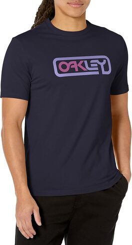 Oakley Unisex Adult Locked in B1b Tee T-Shirt, Fathom/Lilac, Medium US in Saudi Arabia