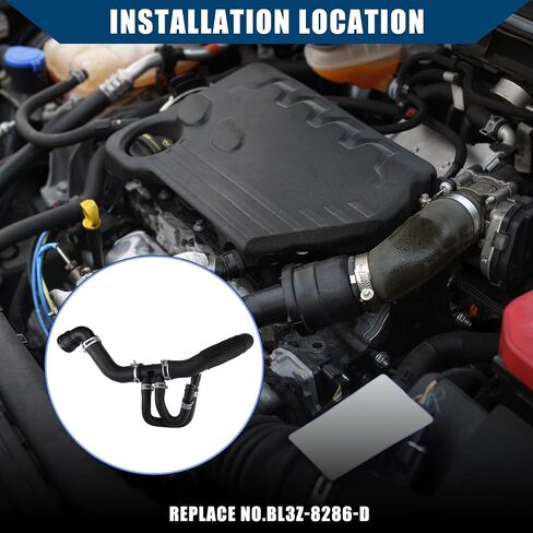 Radiator Lower Hose for Ford F-150 6.2L V8-Gas 2011-2014 / Coolant Hose/Durable / 1 Pcs Black in Saudi Arabia