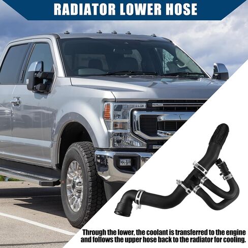 Radiator Lower Hose for Ford F-150 6.2L V8-Gas 2011-2014 / Coolant Hose/Durable / 1 Pcs Black in Saudi Arabia