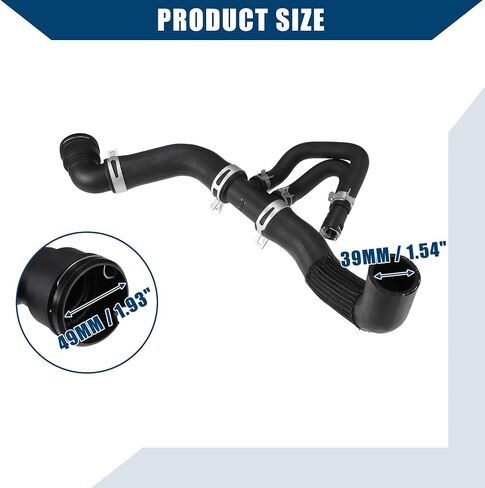 Radiator Lower Hose for Ford F-150 6.2L V8-Gas 2011-2014 / Coolant Hose/Durable / 1 Pcs Black in Saudi Arabia