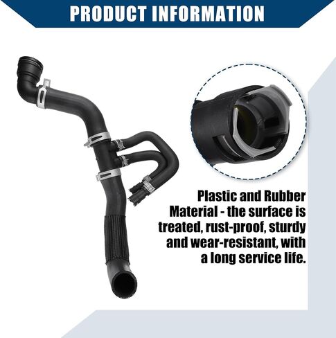 Radiator Lower Hose for Ford F-150 6.2L V8-Gas 2011-2014 / Coolant Hose/Durable / 1 Pcs Black in Saudi Arabia