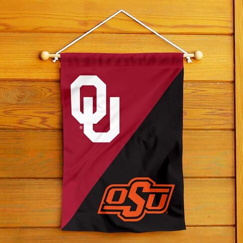 Oklahomaooners vs Oklahoma State Cowboys House Divided Garden Flag Banner in Saudi Arabia