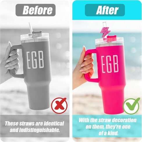 قالب راتنج لغطاء كأس ستانلي، قطعتان من قوالب راتينج السيليكون المخصصة متوافقة مع إكسسوارات ستانلي/يتي/بسيطة حديثة من القش مقاس 10 مم in Kuwait