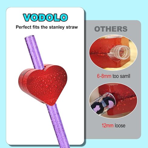 قالب راتنج لغطاء كأس ستانلي، قطعتان من قوالب راتينج السيليكون المخصصة متوافقة مع إكسسوارات ستانلي/يتي/بسيطة حديثة من القش مقاس 10 مم in Kuwait