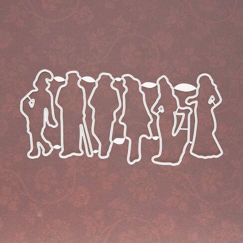 مجموعة LZBRDY السادة الذين يرتدون الفستان في الحفلة مجموعة طوابع ويموت واضحة للاحتفال بالكلمات والطوابع والقوالب المصنوعة من السيليكون in Kuwait