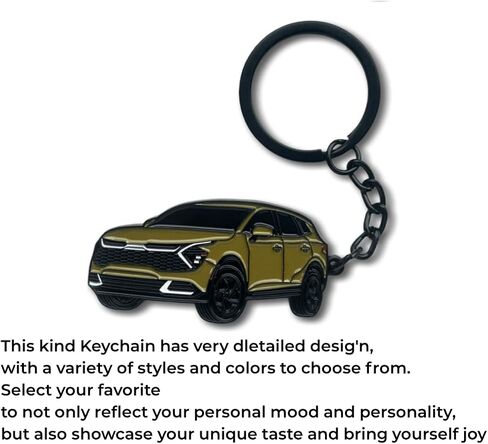 Car Keychain for kia sportage Accessories Metal Enamel Key Chain Ring 3D Model car Key chain in Saudi Arabia
