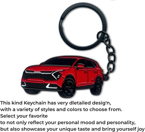Car Keychain for kia sportage Accessories Metal Enamel Key Chain Ring 3D Model car Key chain in Saudi Arabia