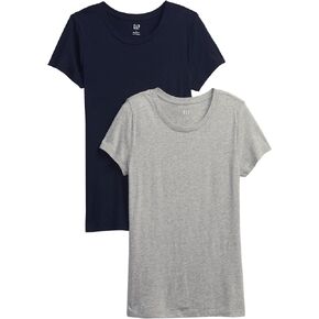 GAP Women's 2-Pack Crewneck Favorite Tee T-Shirt