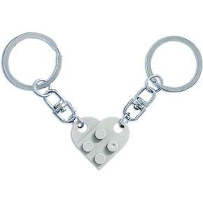 LXCCXM Brick Heart Keychain for Couples Best Friend BFF Matching Heart Keychain Set, Sweet Gifts for Girlfriend Boyfriend…