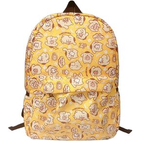 Anime Cinnamon Dog Backpack White Dog Backpack Cute Cartoon Daily Travel Bag All Over Printed Daypack