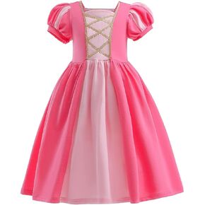 MYRISAM Girls Princess Costume Summer Cotton Dresses Halloween Cosplay Dress up Christmas Birthday Party Pageant Ball Gown