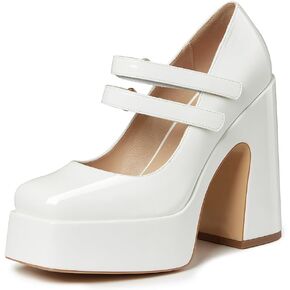 Erocalli Platform Mary Janes for Women Fashion Chunky High Heels Platform Pumps