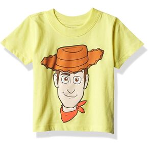 Disney Boys' Toy Story Woody Face Short Sleeve Tee