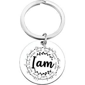 Geqtt Christian Gifts Key Chain - Bible Verse Gifts Keychain, Christian Gifts For Women Men Kids Teens