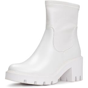 2024 Women's Chelsea Boots Chunky Boots For Women Platform Ankle Pull-On Lug Sole Elastic Fall Black Fashion Booties Shoe