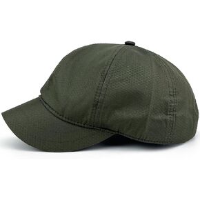 Masktide Short Brim Baseball Caps for Men Quick Dry Short Bill Hats for Women Ponytail Umpire Fitted Running Outdoor Sports
