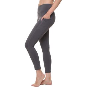 Ultra Dry Women's High Waisted Slim Yoga Leggings with Pockets Tummy Control Opaque XS-XL