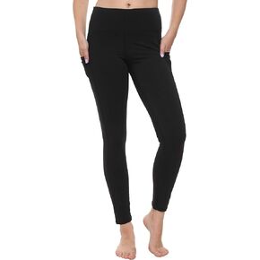 Ultra Dry Women's High Waisted Slim Yoga Leggings with Pockets Tummy Control Opaque XS-XL in Kuwait
