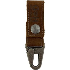 Hide & Drink, Rustic Leather Key Ring Holder, Handmade