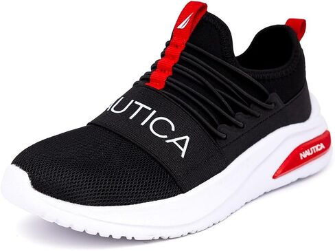 Nautica Kids Athletic Slip-On Sneakers - Comfortable Bungee Running Shoes for Boys and Girls - Stylish and Supportive Footwear for Active Kids (Big Kid/Little Kid/Toddler) in Kuwait