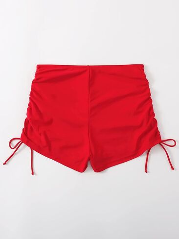 COZYEASE Women's High Waisted Bikini Swim Bottom Drawstring Tie Side Swimsuit Shorts in Saudi Arabia