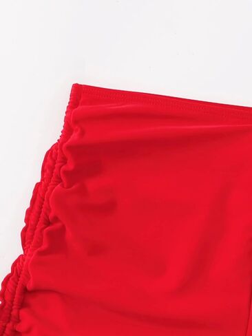 COZYEASE Women's High Waisted Bikini Swim Bottom Drawstring Tie Side Swimsuit Shorts in Saudi Arabia