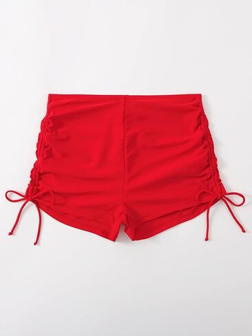 COZYEASE Women's High Waisted Bikini Swim Bottom Drawstring Tie Side Swimsuit Shorts in Saudi Arabia