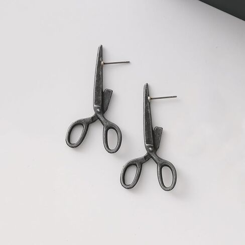 Vintage مقص وأقراط مضحك مقص أقراط للنساء غير تقليدي المقصات تصميم فريد أقراط الإبداعية الشخصية عطلة هدية أقراط in Kuwait