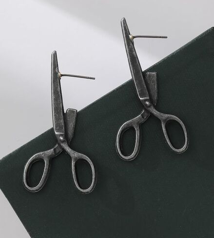 Vintage مقص وأقراط مضحك مقص أقراط للنساء غير تقليدي المقصات تصميم فريد أقراط الإبداعية الشخصية عطلة هدية أقراط in Kuwait