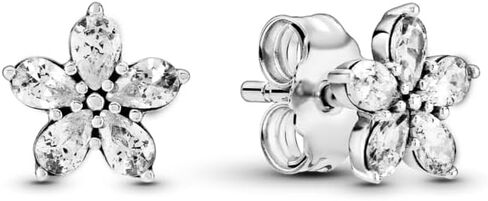 PANDORA Snowflake Stud Earrings - Great Gift for Her - Elegant Women's Earrings - Sterling Silver & Cubic Zirconia in Saudi Arabia
