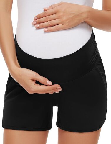PACBREEZE Women's Maternity Shorts Lounge Pajama Workout Running Casual Summer Pregnancy Shorts, S-XXL in Saudi Arabia