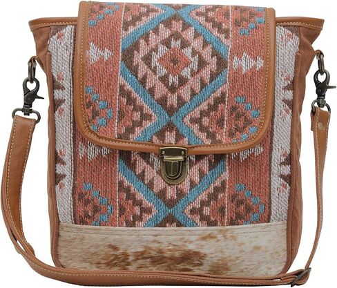 Myra Bag Western Leather Shoulder Bag for Women - Upcycled Canvas Crossbody Tori Cecil in Saudi Arabia