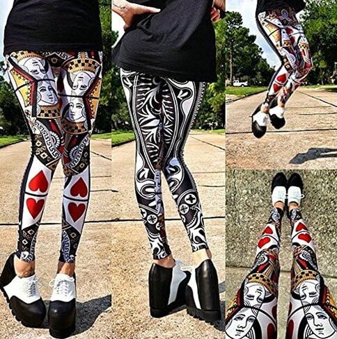 Womens Sexy Digital Printed Leggings Big Girls Fashion Leggings in Kuwait