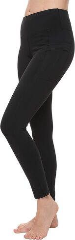 Ultra Dry Women's High Waisted Slim Yoga Leggings with Pockets Tummy Control Opaque XS-XL in Kuwait
