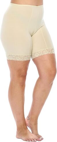Undersummers Fusion Slip Shorts, Shortlette Thigh Anti Chafing Shorts Women, Slip Shorts for Women Under Dress, 9" Inseam in Saudi Arabia