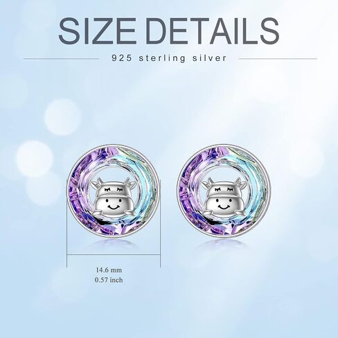 Bunny Snake Hummingbird Stud Earrings for Women 925 Sterling Silver Crystal Moonstone Turquoise Opal Earrings Easter Bunny Jewelry Gifts for Bunny Lovers in Saudi Arabia