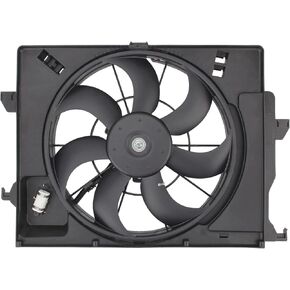 AUTOKAY Radiator Cooling Fan, Radiator Condenser Fan for Hyundai Accent 2012 2013 Auto Trans Replacement HY3115136 253801R050
