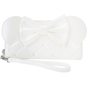 Loungefly Disney Minnie Mouse Iridescent Wedding Zip Around Wristlet Wallet