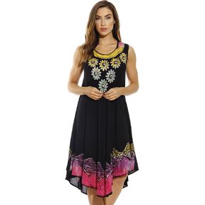 Riviera Sun Batik Embroidered Dress Sundresses for Women